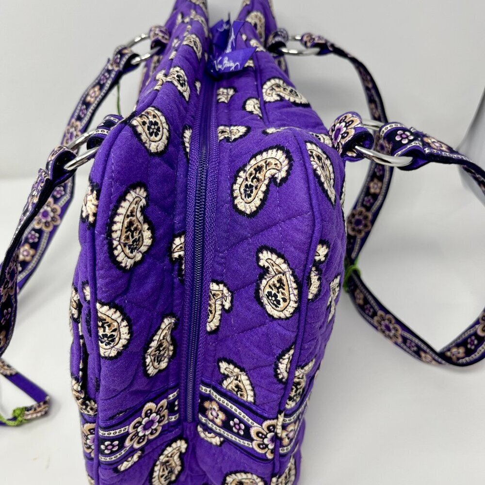 Vera Bradley Shoulder Bag NWT & NWT Matching Wristlet Simply Violet - Picture 3 of 16